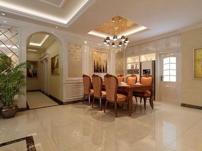 金輝·世界城146㎡四居室 簡歐風格的優雅詮釋